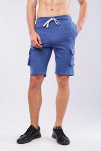 Shorts cargo tricotés décontractés taille haute pour homme – Idéal pour l'extérieur, les voyages et le sport – Grandes poches, durables, confortables, respirants et unis - Product Image 4