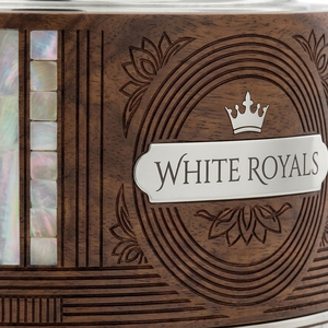 Luxury Royal Wooden Casserole Hotpot with Mother of Pearl Inlay & <b>Chrome</b> Finish Lid Premium Ramadan & Eid Buffet Serveware Bulk - Product Image 2