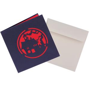 Tarjeta de Felicitación 3D Pop-Up de Lujo Personalizada con Temática de Cementerio Encantado de Halloween, Hecha a Mano, Venta al Por Mayor, Fabricante ODM/OEM - Product Image 6