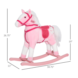 Cavallo a dondolo in legno per bambini - Product Image 4