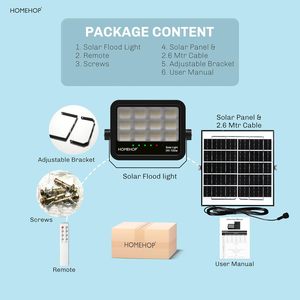 Lámpara Solar para Exteriores Homehop, Impermeable, 100W, LED, Automática, para Pared, Hogar, Jardín, Balcón, Patio - Product Image 6