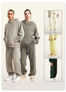 กางเกงวอร์มผ้าฟลีซสำหรับผู้ชายกางเกงวอร์มผ้าคอตตอนแบบเปิดกระชับผสม - Product Image 5