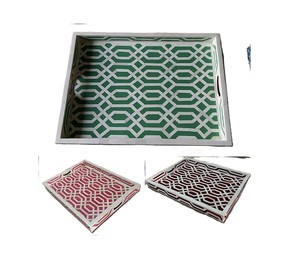 ถาดเรซิ่นลายใหม่ ถาด MDF ถาดตกแต่ง ถาดเสิร์ฟ สำหรับห้องครัวและงานอีเว้นท์ ราคาสุดคุ้ม - Product Image 1