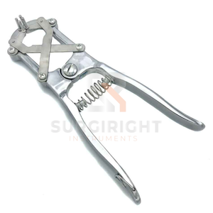 Stainless Steel Large Elastrator Castrating Pliers <b>Rubber</b> <b>Ring</b> Applicator Veterinary Livestock Instrument Blush Surgical CE - Product Image 1