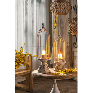 Fer Européen Vintage Chandelier Titulaire Galvanoplastie En Plastique Pulvérisation Résistant À La Chaleur Écologique De Noël Décoration De La Maison - Product Image 4