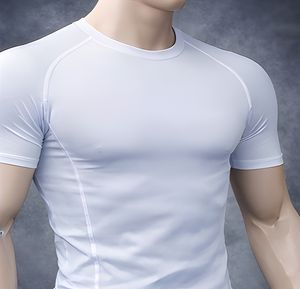 เสื้อยืดออกกำลังกายผู้ชาย ทรงเข้ารูป ผ้าคอตตอนผสมสแปนเด็กซ์ สำหรับฟิตเนส วิ่ง และเล่นกีฬา ขายส่ง - Product Image 1