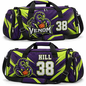 Sac de sport de football personnalisé pour entraîneurs, avec emblème d'équipe, en polyester, pour équipement, vente en gros, fournisseur, marque privée, fermeture éclair, voyage - Product Image 6