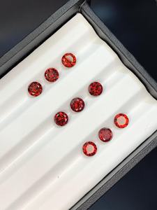 Pierres précieuses de grenat naturel facettées, pierres brutes de grenat rouge pour la fabrication de bijoux, vente en gros - Product Image 4