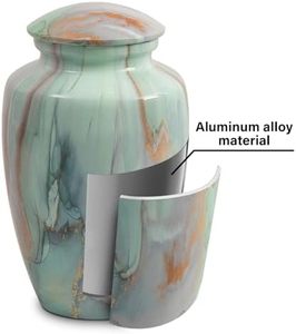 Imperial Adult Aluminum Memorial Funeral Urn Cremation <b>Ash</b> Storage <b>Keepsake</b> Featuring Refined Decorative Exterior Finish - Product Image 4