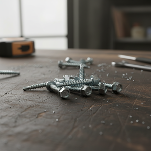 Vis autoperceuse/autotaraudeuse à tête hexagonale PDC, acier au carbone galvanisé, filetage grossier en pouces, classe 4.8 - Product Image 1