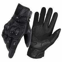 Gants de cyclisme en cuir SCHUBERT à doigts entiers, respirants, antidérapants, avec sangle de poignet réglable, pour hommes, été - Product Image 2