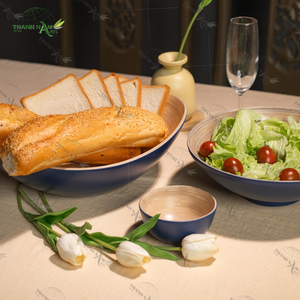 Elegant Eco-Friendly <b>Bamboo</b> Salad <b>Bowls</b> Vietnam Crafted Natural Wood Products for Serving Foods and Fruit from Vietnam - Product Image 1