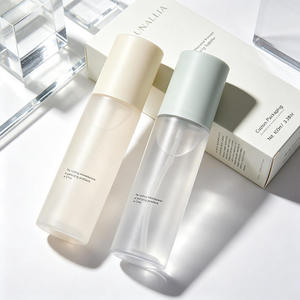 100ml Clear Frosted PET Plastic Cylinder Fine <b>Mist</b> Spray <b>Bottles</b> for Perfume Toner Moisturizer Remover Custom Cosmetic Packaging - Product Image 3