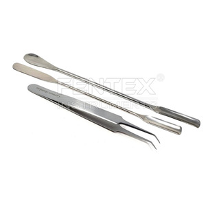 ชุดอุปกรณ์สปาตูลาและแหนบสแตนเลส FENTEX 18/8 สำหรับห้องปฏิบัติการ แบบสองด้าน ขนาด 7 นิ้ว สำหรับผสมและถ่ายโอน  OEM ปรับแต่งได้ - Product Image 1