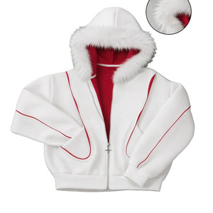 <b>Women</b> Cropped <b>Zip</b> Hoodie Wholesale Zipper Hoodies for <b>Women</b> Full <b>Zip</b> Cotton <b>Up</b> Short Sweatshirt Jacket Casual Track <b>Tops</b> Vendor - Product Image 1