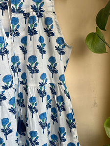 Vestido Bohemio Floral Hippie para Mujer, Estilo Vintage, Sin Mangas, Tribal, con Borlas, Largo hasta el Suelo, Teñido Natural - Product Image 2