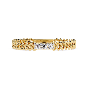 Bague Éternité en Or 10K Plaqué Rhodium avec Diamants de Laboratoire Certifiés IGI – Style Classique Tendance pour Mariage, Unisexe, Usage Quotidien - Product Image 1