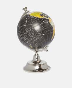 Globo Terráqueo Metálico Giratorio con Base, Fácil de Transportar, Ligero, Centro de Mesa Decorativo, Globo Promocional y para Regalos Empresariales - Product Image 3