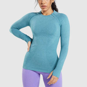 Chemise de compression pour femmes de haute qualité, OEM ODM, extensible dans quatre directions, contrôle de l'humidité, vêtements de sport, fabrication sur mesure - Product Image 1