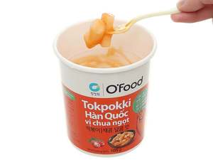 Wholesale Korean <b>Sweet</b> & <b>Sour</b> Tokpokki 105g Plastic Cup with Lid Ofood Instant Rice Cake Authentic Street Food - Product Image 3