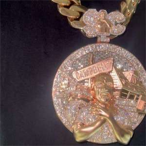 จี้ AMBER JEWELS P-512 ทองคำขาว 14k ชุบทองคำชมพู  โลหะผสมสังกะสี ประดับเพชรแล็บโกรว์ ทรงเหลี่ยมเจียระไนแบบบริลเลียนท์ สไตล์ฮิปฮอป  จี้แบบติดตั้งได้กับเครื่องประดับอื่นๆ - Product Image 2