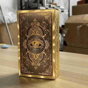 Spagnolo e inglese 78 tarocchi in PVC mazzo lamina d'oro impermeabile antirughe resistente con guida spirituale-carte puzzle per adulti - Product Image 1
