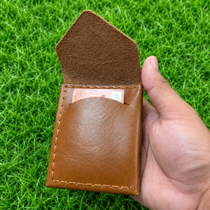 Portefeuille en cuir véritable à deux volets – Portefeuille élégant fait main taille européenne - Product Image 4