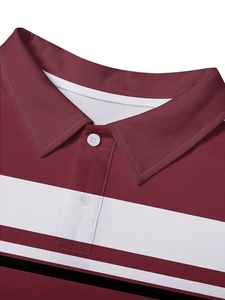 Polo Casual para Hombre, Nuevo Estilo, 100% Algodón, Manga Larga, Transpirable, Diseño Sólido, Personalizable, ODM Disponible - Product Image 3