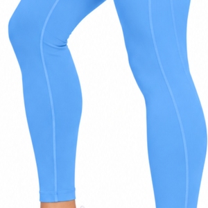 Leggings ajustés taille haute pour femme, extensibles, toucher fluide, flexibles, sculptent la silhouette, design épuré des jambes, confort taille, style actif - Product Image 6