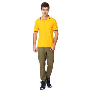 Chemises Polo en Coton Jaune à Design Unique pour Hommes Personnalisées - Product Image 2