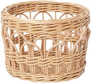 Cesta de Almacenamiento de Ratán Natural Hecha a Mano - Organizador Doméstico Versátil Tejido - Cesto de Mimbre Ecológico para Ropa Sucia, Juguetes - Product Image 1