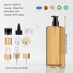 ขวดปั๊มพลาสติก PETG สำหรับแชมพูและครีมนวดผม ขนาด 300 มล. 10 ออนซ์ รูปทรงสี่เหลี่ยมผืนผ้า พิมพ์ลายซิลค์สกรีน สำหรับบรรจุภัณฑ์เครื่องสำอางแบบกำหนดเอง - Product Image 6