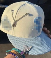 Gorra Decorativa Personalizada de Malla 100% Algodón con Pedrería y Borde, Diseño Personalizado, Colores y Marca a Medida, ¡Gran Venta!