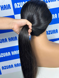 Vente en gros d'extensions de cheveux de trame droite 100% cheveux bruts non transformés Top 1 fournisseur d'extension de cheveux humains au Vietnam aucune perte - Product Image 6