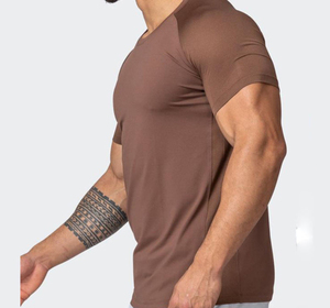 Custom <b>compression</b> <b>shirts</b> <b>men</b> athletic OEM design polyester quick dry breathable fabric for high intensity workout training - Product Image 5