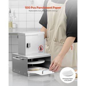 Pressa Elettrica per Impasto Pizza in Acciaio Inox da 6 Pollici con Spessore Regolabile e Marca Commer - Product Image 5