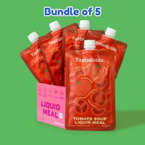 Conveniente Vegan 5-Pack 15-Second Liquid Instant Soup Shake Powder Bundle Reemplazo de comida con sabor a tomate - Product Image 2