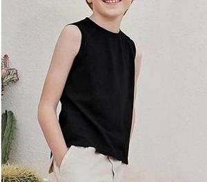 Camiseta Deportiva Ligera para Niños, Chaleco Deportivo Ligero de Verano para Niños, Camiseta sin Mangas para Jóvenes, Ropa Deportiva Informal para Uso Diario - Product Image 6