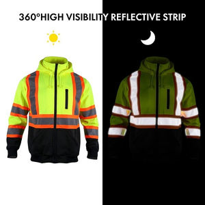 Sudaderas Térmicas Reflectantes con Capucha Desmontable, de Alta Visibilidad, para Seguridad, de Poliéster, con Logotipo Personalizable - Product Image 5