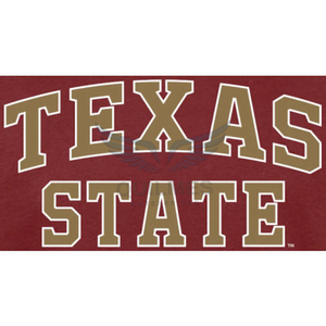 Camiseta de Algodón Estampada de la Universidad Estatal de Texas, Camiseta Personalizada con Logotipo Universitario, Cuello Redondo, Manga Corta, para Venta al Por Mayor - Product Image 2