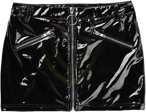 กระโปรงหนังเอวสูงทรงใหม่ปี 2026 สำหรับผู้หญิง กระโปรงหนัง PU ยาวปานกลาง ทรงเข้ารูปพร้อมดีไซน์ผ่าข้าง - Product Image 5