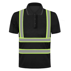 Wholesale Short Sleeve 100% Cotton Print OEM Workwear Quick Dry Hi Vis Safety T-<b>shirt</b> Reflective Work Construction for <b>Shirts</b> - Product Image 4