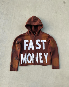 Nouveauté 2026 – Sweat à capuche surdimensionné personnalisé de haute qualité, effet délavé, vintage, avec fermeture éclair, en molleton bouclette, effet soleil éclairé, pour homme - Product Image 2