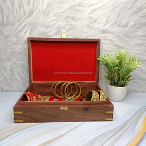 กล่องเก็บของไม้สไตล์วินเทจสมัยใหม่ คุณภาพดี ลายเรียบง่าย ตกแต่งบ้าน ใส่เครื่องประดับ รูปทรงสี่เหลี่ยมผืนผ้า สีน้ำตาล ปิดด้วยตัวล็อคแบบสลัก - Product Image 6