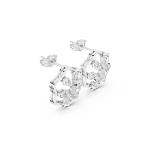 14K Yellow Gold Round Lab-Grown Diamond Drop Earrings for Women Anniversary Gift New Grown Diamond - Product Image 6