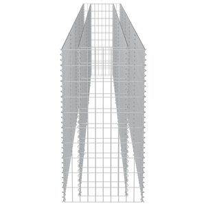 177.2 da letto in gabbione \ "x19.7 \" x39.4 \ "vasi da fiori in acciaio zincato e fioriere - Product Image 6