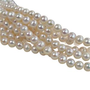 Collier de perles d'eau douce Akoya naturelles de Zhuji, 6-7 mm, perles semi-finies à forte luminosité, vente en gros - Product Image 5
