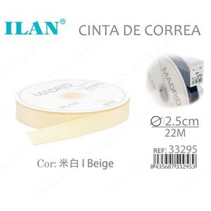 Ruban tissé Il Woven Strap 2,5 cm x 22 m beige - Product Image 3