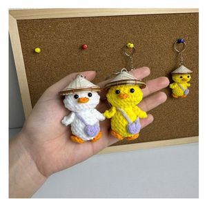 Adorables animaux en crochet faits main, amigurumi, porte-clés, jolies poupées en crochet pour cadeaux souvenirs - Product Image 1