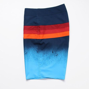 <b>Men</b>’s 4-Way Stretch Board Shorts Quick Dry Surf Swim <b>Trunks</b> Gradient Beach Shorts Custom Logo Performance Swimwear - Product Image 3